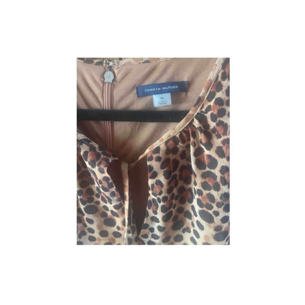 Tommy Hilfiger Animal Print Long‎ Sleeve Dress - Picture 4 of 5